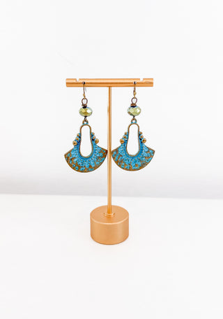 Metallic Patina Earrings by Scooples