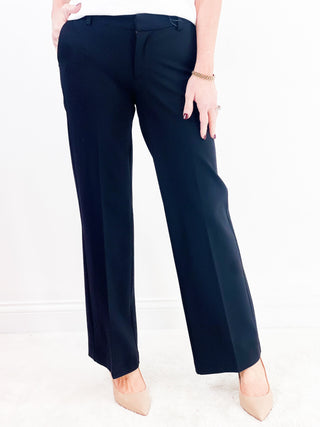 Kelsey Wide Leg Trouser in Black by Liverpool