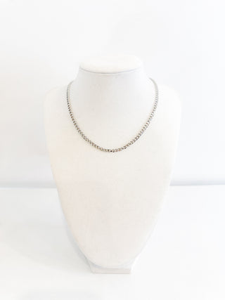 Dainty Silver Chain Necklace by Chansutt Pearls