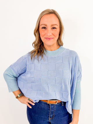 Wherever I Go Sweater in Baby Blue