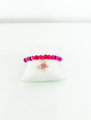Fuchsia Butterfly Bracelet by Scooples