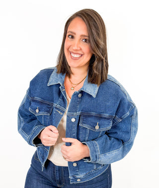 Indigo Twist Jacket by Elan