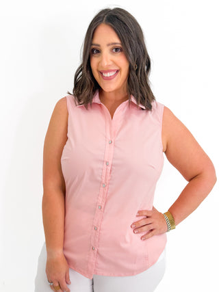 Button & Pop Tank in Powder Pink