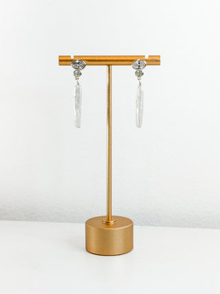 Iris Pearl Drop Earrings by Sahira