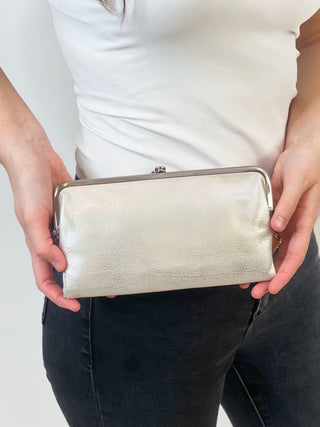 Lauren Clutch-Wallet in Silver by HOBO
