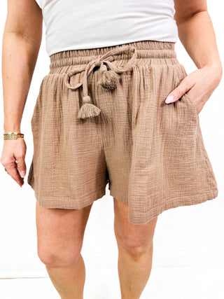 Layered Latte Shorts by Elan
