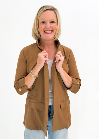 Not Your Boyfriend's Blazer in Camel