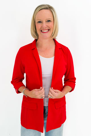 Not Your Boyfriend's Blazer in Red