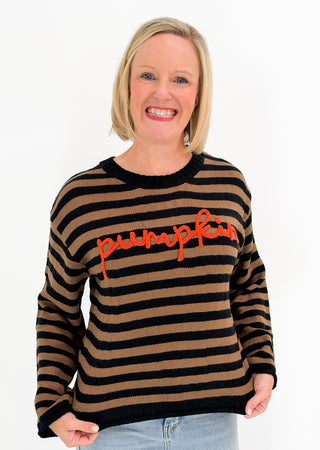 Hi Pumpkin Sweater in Black
