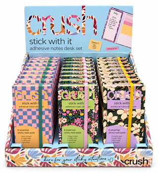 Stick with It Adhesive Notes Desk Set