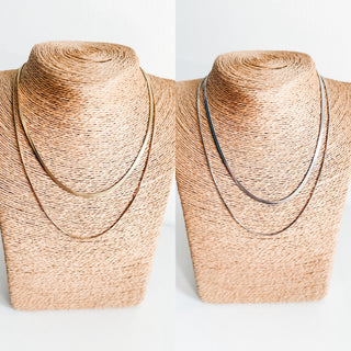 Cassia Double Chain Necklace by Ellie Vail