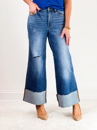 Retro State of Mind Wide Leg Denim by Judy Blue