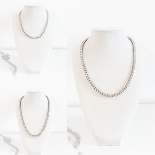 Luxe Line- Tennis Necklace by Chansutt Pearls