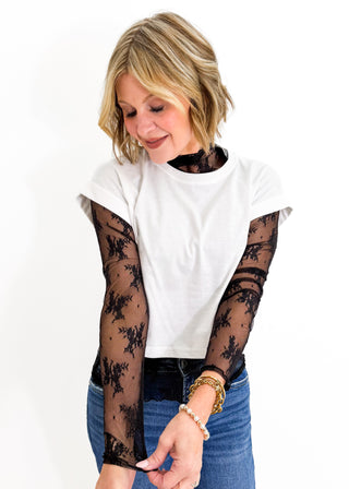 Midnight Lace Top