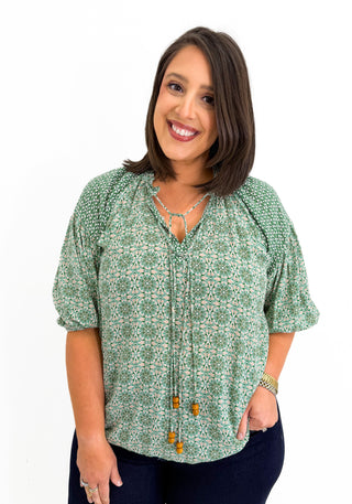 Mint Mirage Top