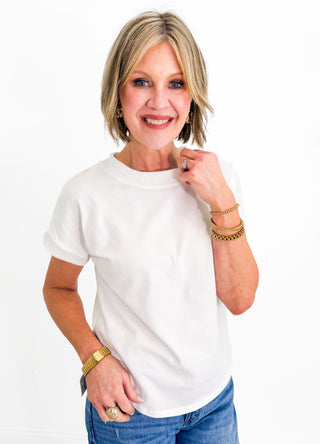Singing Praises Top in Ivory
