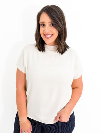Quiet Luxury Top in Bone