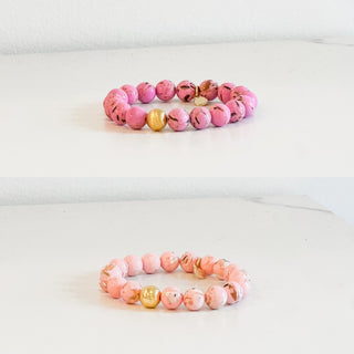 Marble Beaded Bracelet by BuDhaGirl