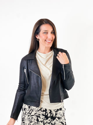 Luxe Rebel Jacket in Black by Clara Sunwoo