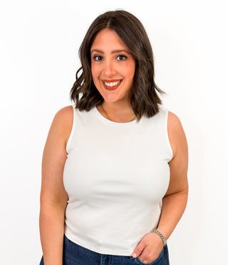Jett Tank in White by Dear John