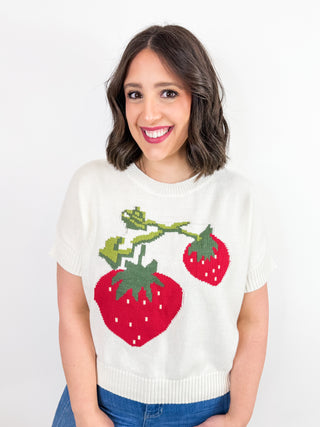 Picking Strawberries Sweater