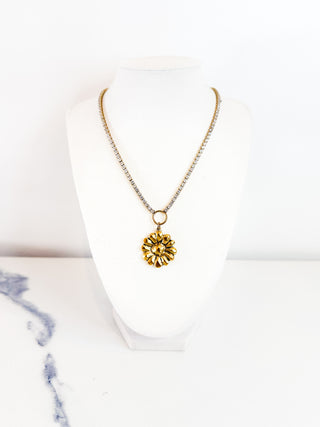 Vintage Rhinestone Necklace by Belle Via