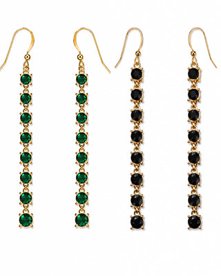 Midnight Sparkle Drop Earring