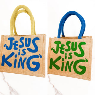 Jesus Is King Mini Tote