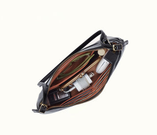 Scottie Slim Shoulder Bag in Black by HOBO