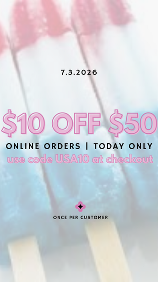 TODAY! $10 off $50, code USA10