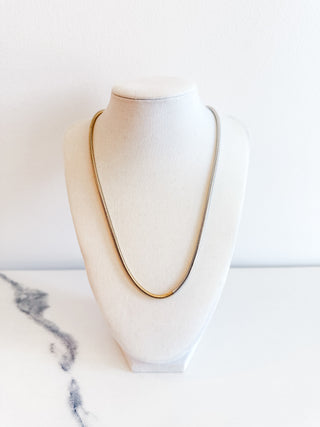 Two Tone Snake Chain Necklace