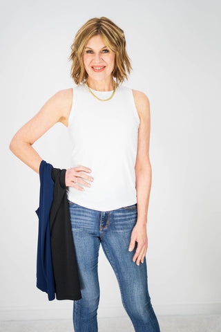 High Scoop Modern Tank by Clara Sunwoo